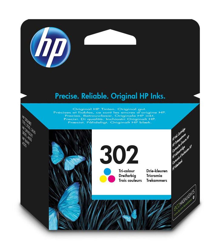 Cartucho original HP 302 color - F6U65AE