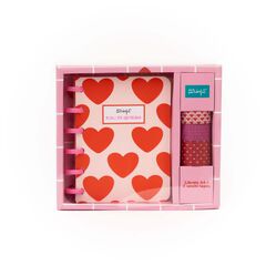 Set Libretas A6 + Washi Tapes Mr. Wonderful Te ​​quiero 3u