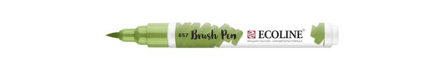 Retolador Ecoline Brush Pen verd bronze 657