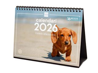 Calendario sobremesa Finocam 2026 Cachorros catalán