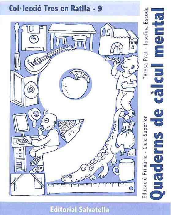Tres en ratlla 09 Quaderns de C&agrave;lcul Mental Salvatella