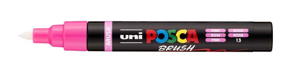 Marcador Posca PC-5BR pincel 1-4mm rosa