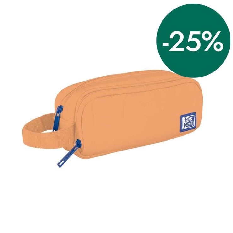 Estuche doble Oxford B-Smart melocot&oacute;n