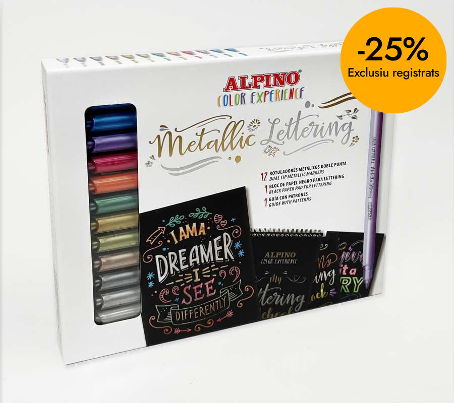 Set Metallic Lettering Alpino Color Experience