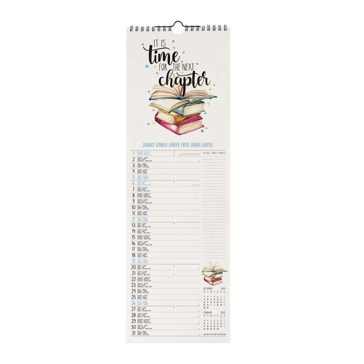 Calendario Pared Legami m/vista 2025 Aphorisms