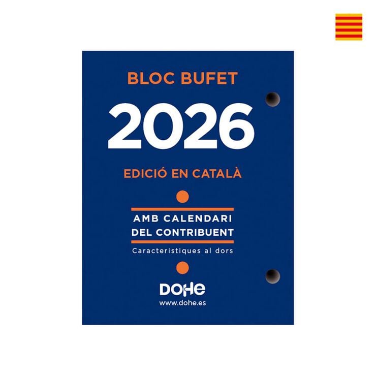 Bloc Calendari sobretaula Dohe 8,5x11 català 2026