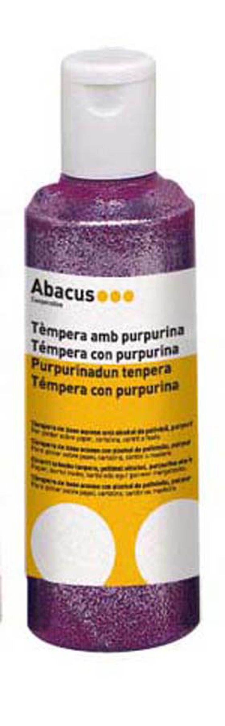 Témpera Abacus amb purpurina 250ml lila