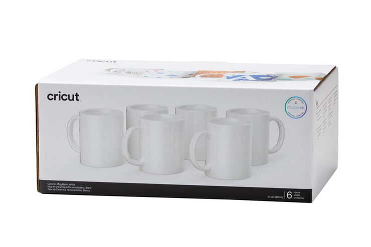 Tazas Mug Press 350 ml blanco 6u