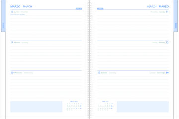 Agenda Dohe Wire-O Eden Semana Vista Castellano 2027 Negro
