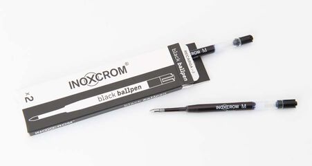Recambio Bolígrafo Inoxcrom negro 2u