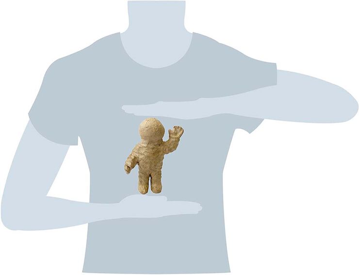 Astronauta de papel maché Décopatch