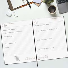 Agenda Finocam Mara Y12 día/pág cas 2026 negro