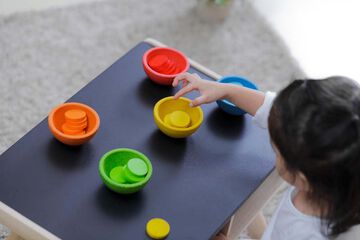 Tazas ordena y cuenta