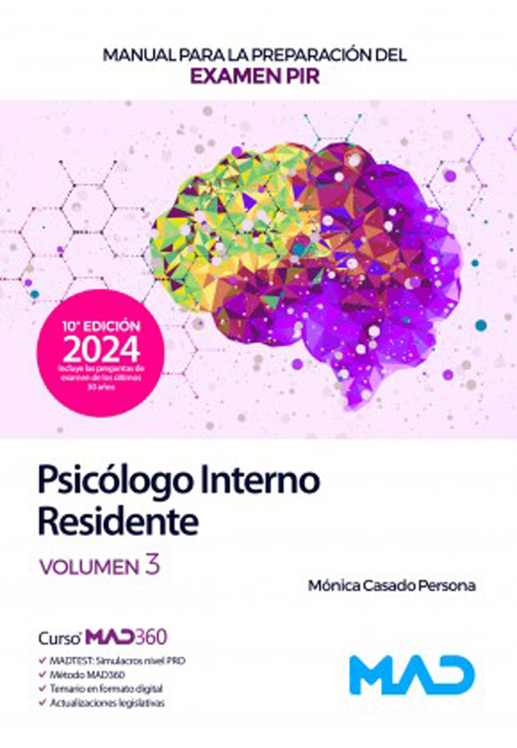 Manual para la preparación del examen PIR (Psicólogo Interno Residente) Vol.3