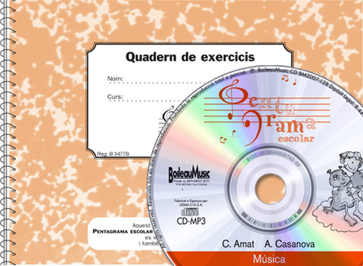 Pentagrama Escolar 4 - Cd + Quadern D'Exercicis (Catal)