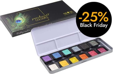 Acuarela FINETEC® Rainbow nacarado 12 colores