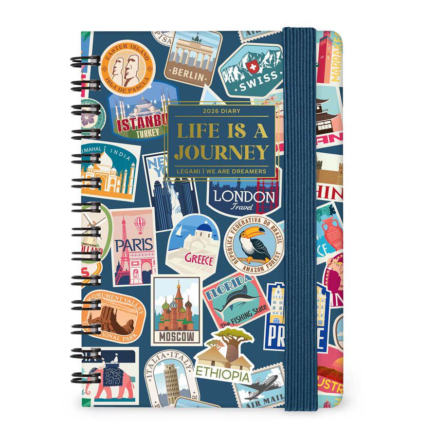 Agenda Legami espiral setm/vista mult 2026 Travel Stick