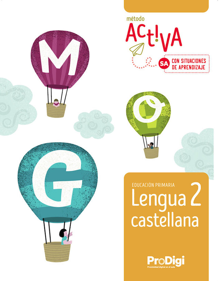 Lengua castellana 2&ordm; Primaria Letra ligada- Activa -Prodigi