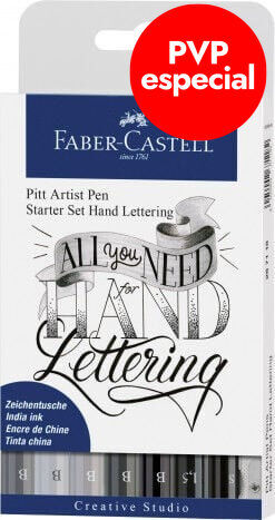 Rotuladores Faber-Castell Pitt Lettering 7 colores