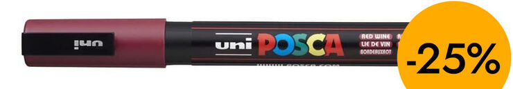 Rotulador Posca PC-3M 0,9-1,3mm vino