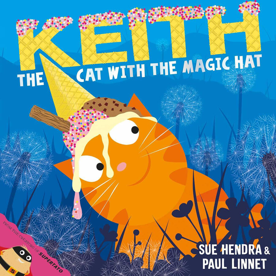 Keith the cat with the magic hat