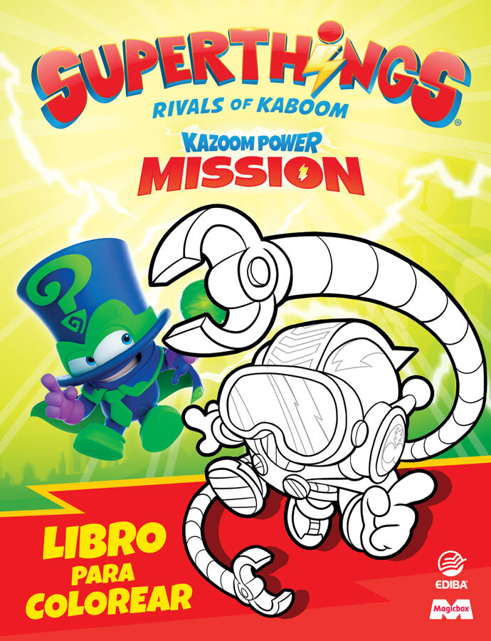 Libro para colorear Superthings KP - Mission II - Espa&ntilde;a