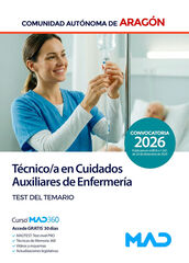 T&eacute;cnico/a en Cuidados Auxiliares de Enfermer&iacute;a de la Comunidad Aut&oacute;noma de Arag&oacute;n. Test del temario
