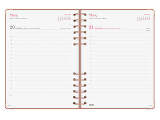 Agenda Finocam Alma D&iacute;a P&aacute;gina 2027 Catal&aacute;n Rosa