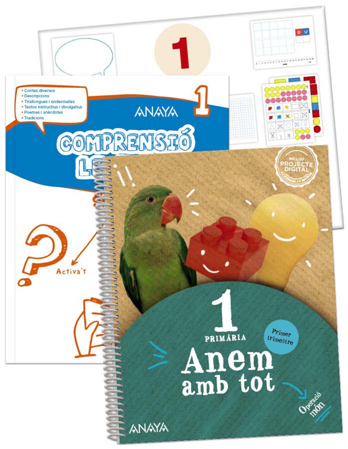 Anem Amb Tot 1. Primer Trimestre. + Compresi Lectora 1 + Matemtiques 1. Material Manipulativo