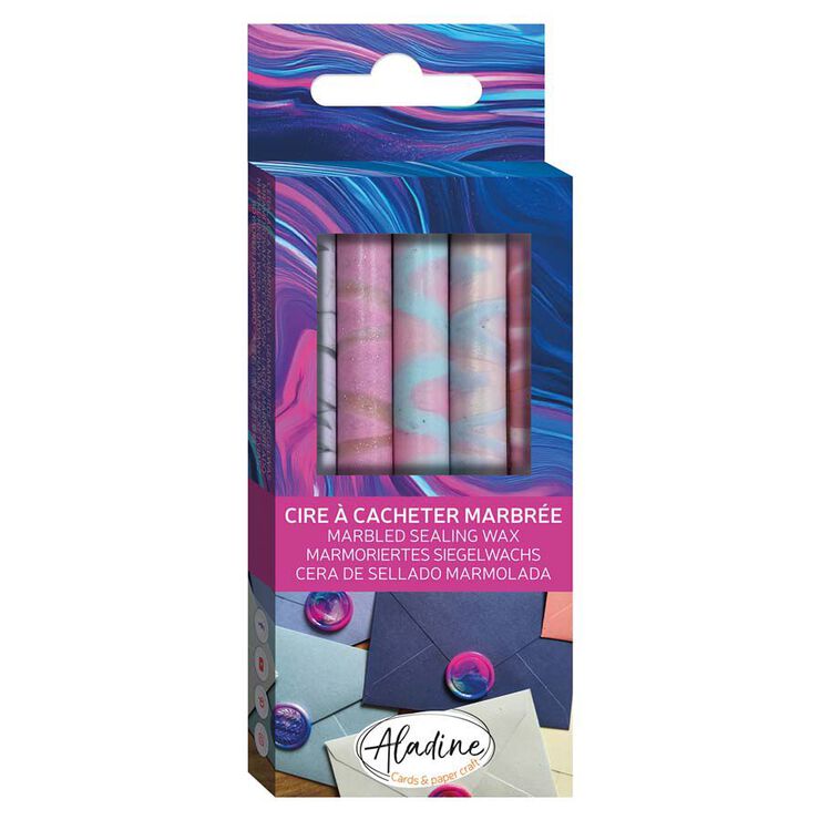 Barras Lacre Aladine Polvo M&aacute;rmol mist 5u