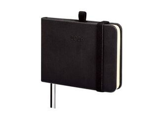 Agenda Finocam Textura M0 sem/vista vertical cas 2026 negro