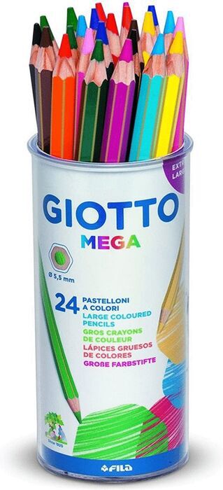 L&aacute;pices de colores Giotto Mega 24 colores
