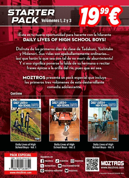 Pack Daily lives of high school boys Vol. 1-3