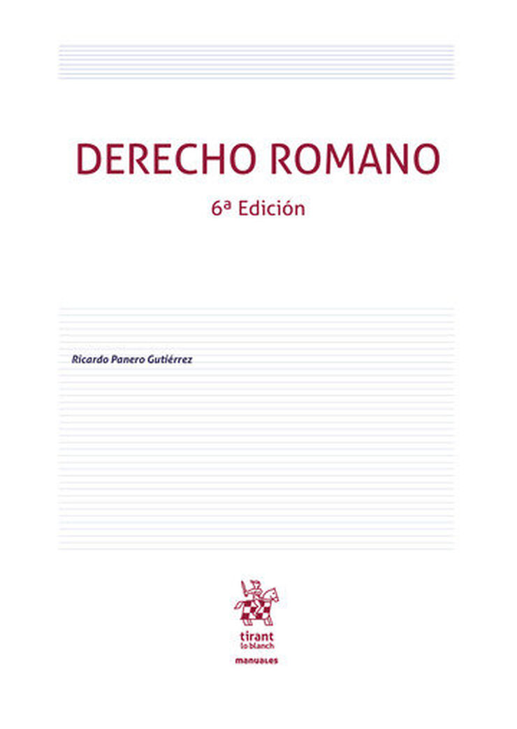 Derecho Romano 6ª Edición