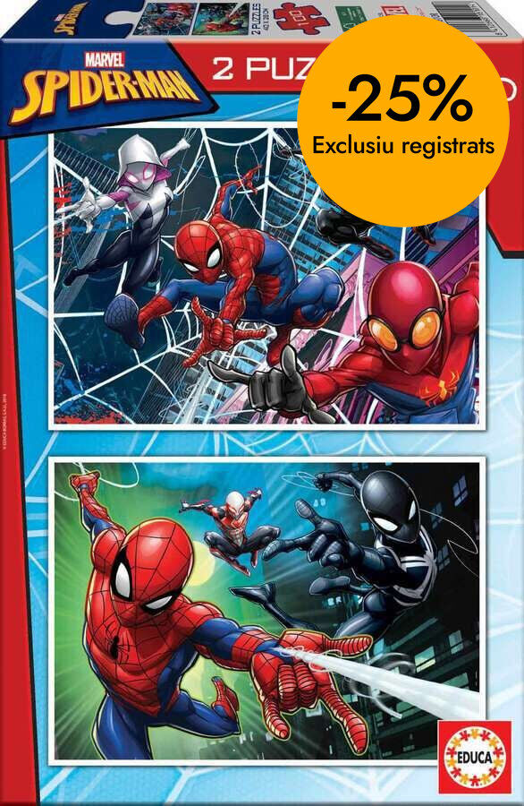 Puzle 2x100 peces Spider-man