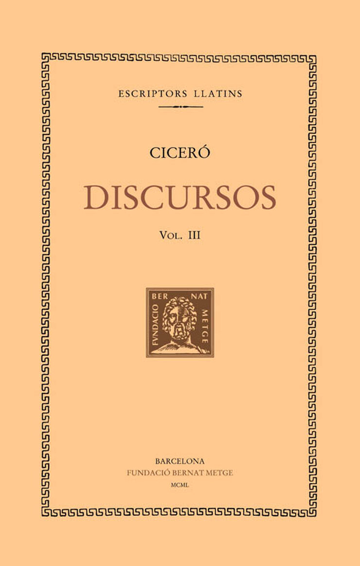 Discursos, vol. III: Segona acció contra Verres: La pretura de Sicília
