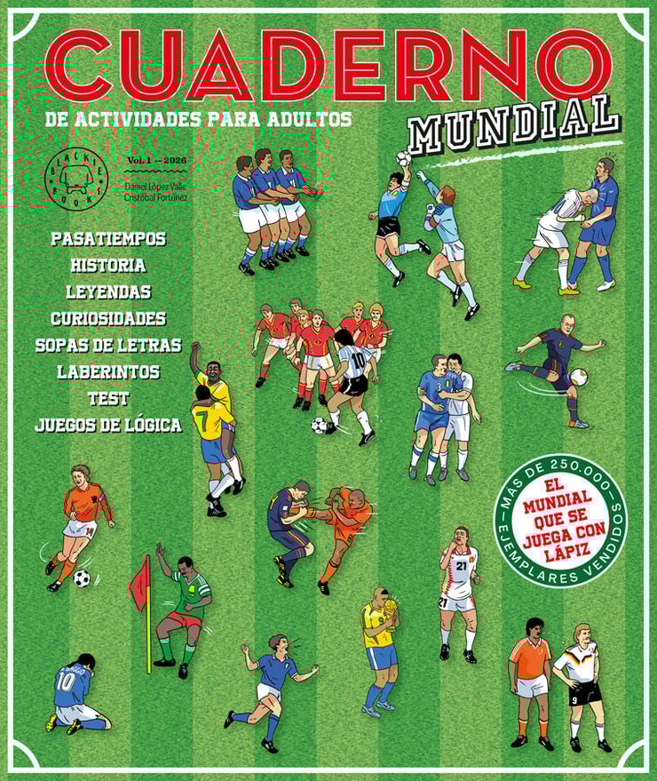 Cuaderno de actividades para adultos- MUNDIAL de f&uacute;tbol