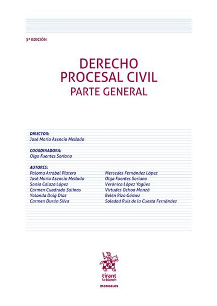 Derecho Procesal Civil. Parte General 3ª Edición
