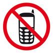 Etiqueta Apli adhesiu ''Prohibit telèfon mòbil''