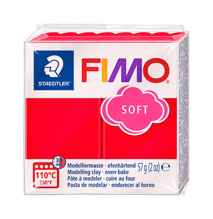 Pasta modelar FIMO Soft Vermell indi de 57 g