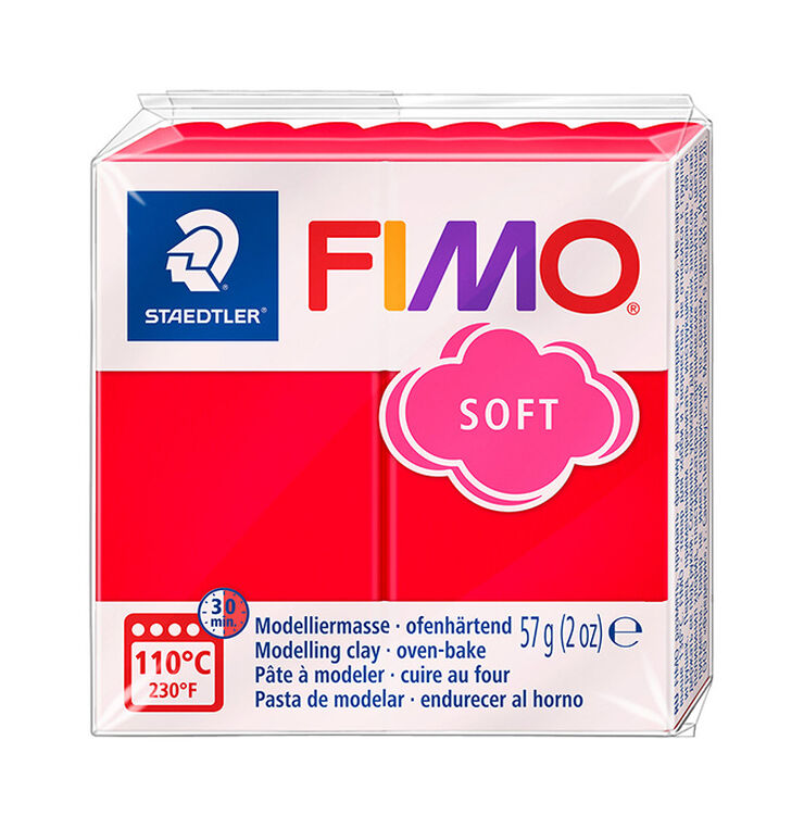 Pasta moldear Fimo Soft 57g rojo