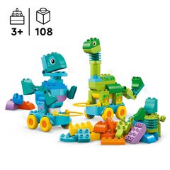 LEGO® DUPLO Town Dinosaurios sobre Ruedas 3en1 10451