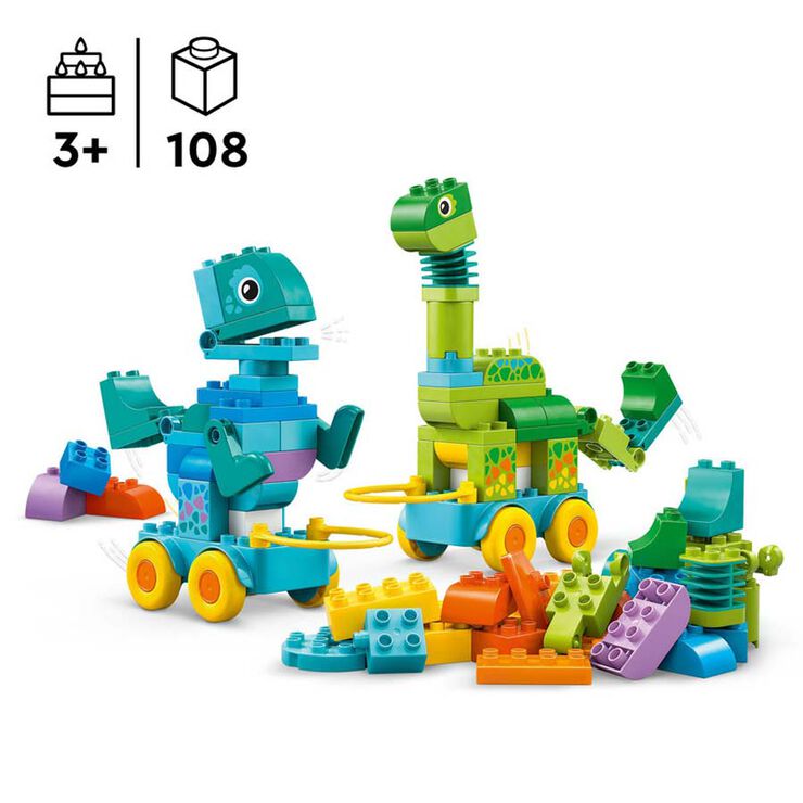 LEGO® DUPLO Town Dinosaurios sobre Ruedas 3en1 10451