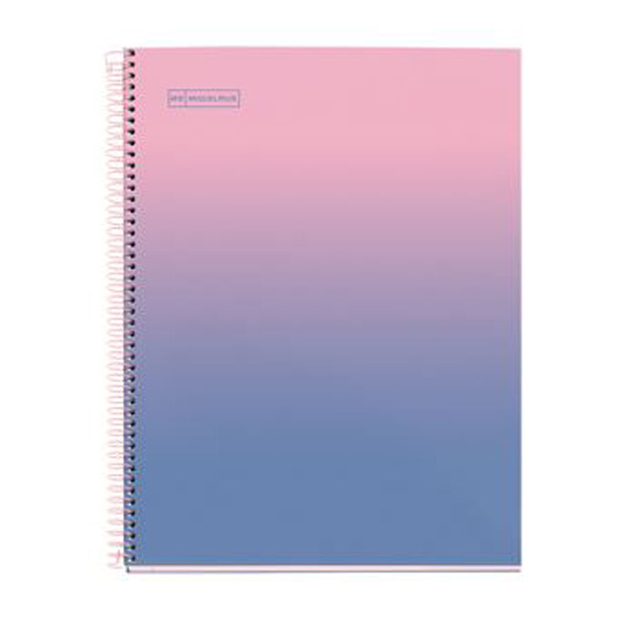 Notebook A4 Tapa Extra Dura 80 Hojas 5 &times; 5 Gradient Rosa y Azul