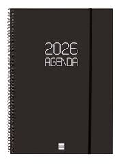 Agenda Finocam Opaque E40 sem/vista horizontal cat 2026 negro