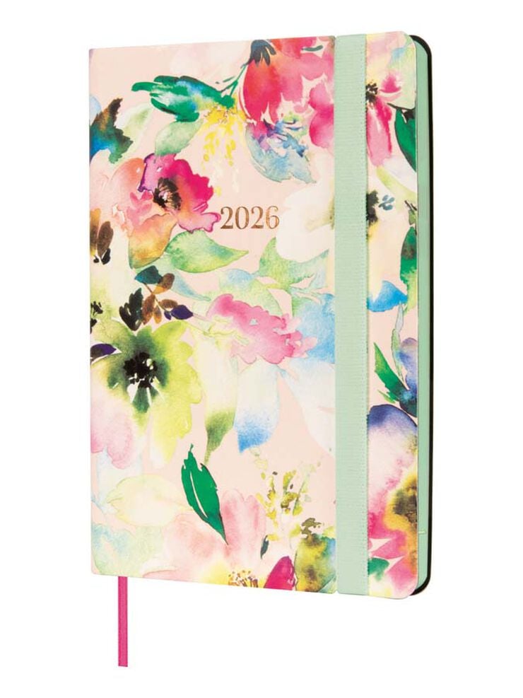 Agenda Finocam Joy F4 sem/vista horizontal cas 2026 Bloom