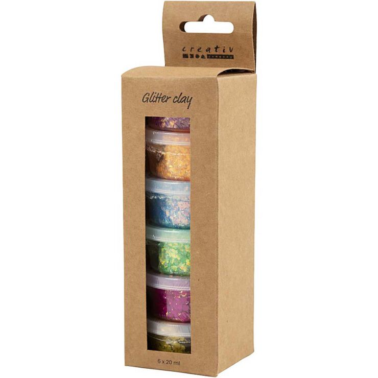 Glitter Clay Creativ 20ml 6u