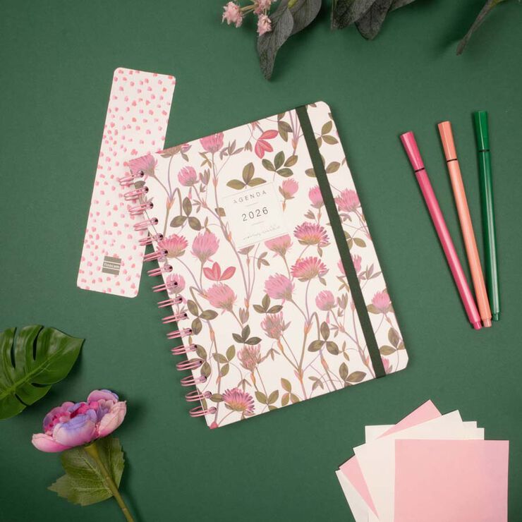 Agenda Finocam Moniquilla E10 setm/vista horitzontal cas 2026 Rosella