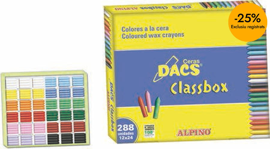 Ceras mixtas Dacs Pack Escolar 288u