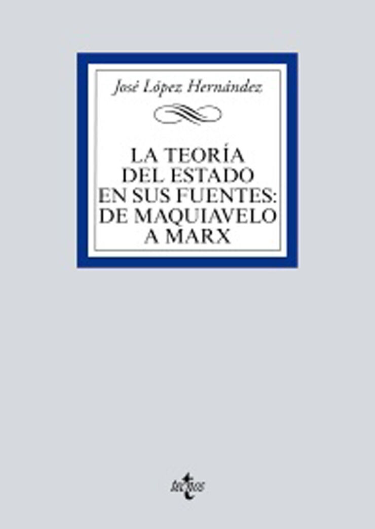 La teoría del estado en sus fuentes: de Maquiavelo a Marx